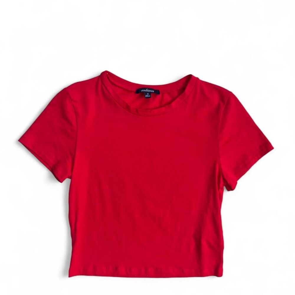 Red Short Sleeve T-Shirt Women's Size Small